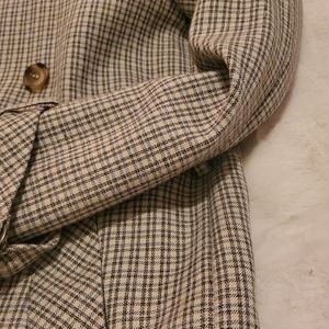 Grey Plaid Jacket / Coat Early * Spring Early Fall Weather